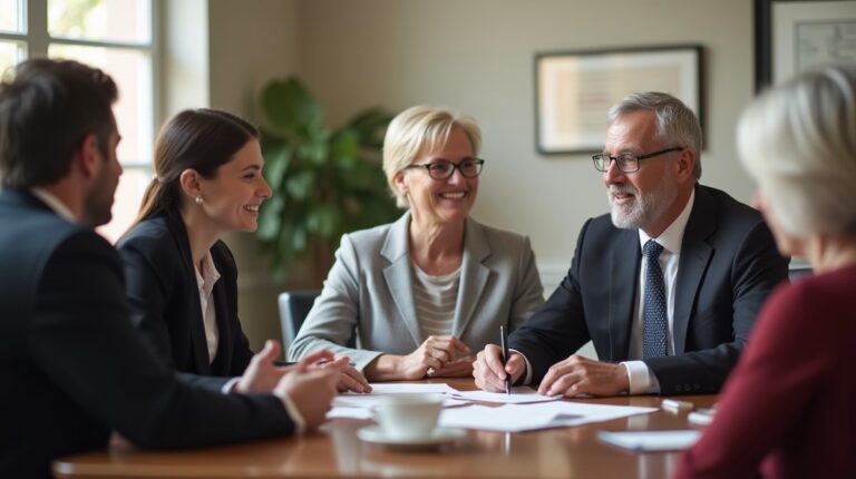 The probate staff working under Managing Partner Steven Farley Bliss focused on Riverside County probate matters is shown meeting with clients in our Southern California office addressing critical legal details discussing How Much Cash to Hold for Closing Costs