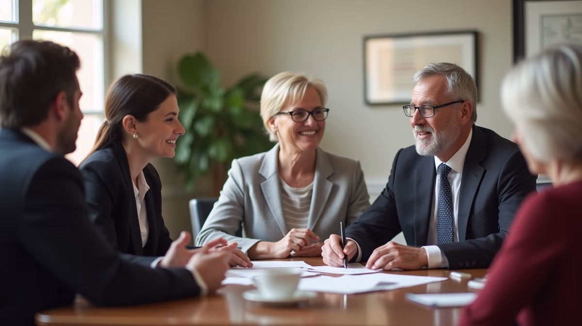 The probate staff working under Managing Partner Steven Farley Bliss focused on Riverside County probate matters is shown meeting with clients in our Southern California office addressing critical legal details discussing How Much Cash to Hold for Closing Costs