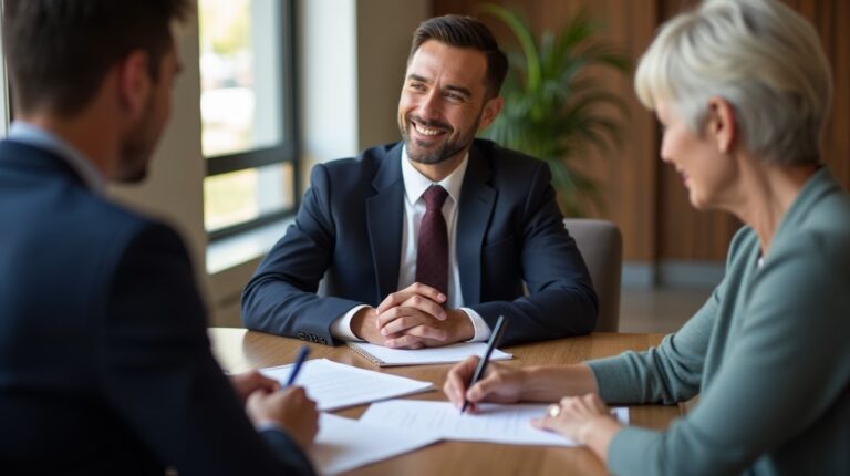 The dedicated trusts staff at The Law Firm of Steven F Bliss Esq focused on Riverside County trust matters meets with clients to manage the trust administration process to sign vital paperwork discussing How are bank accounts properly funded into a trust