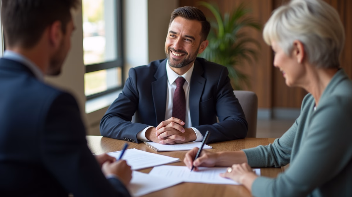 The dedicated trusts staff at The Law Firm of Steven F Bliss Esq focused on Riverside County trust matters meets with clients to manage the trust administration process to sign vital paperwork discussing How are bank accounts properly funded into a trust
