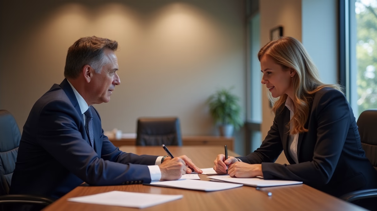 The dedicated trusts staff at The Law Firm of Steven F Bliss Esq focused on Riverside County trust matters meets with clients to manage the trust administration process to sign vital paperwork discussing How do I add newly purchased property to an existing trust