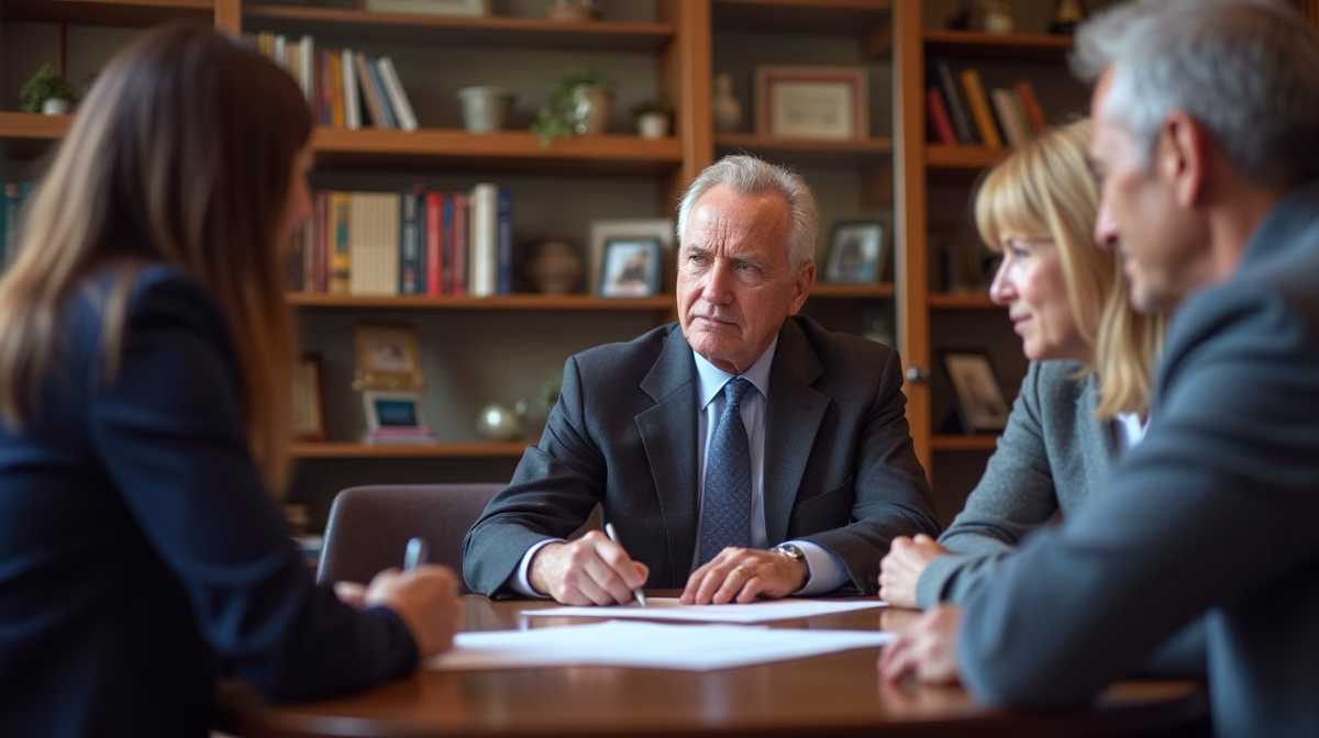 The dedicated trusts staff at The Law Firm of Steven F Bliss Esq focused on Riverside County trust matters meets with clients to manage the trust administration process to sign vital paperwork discussing How do I execute a trust transfer deed