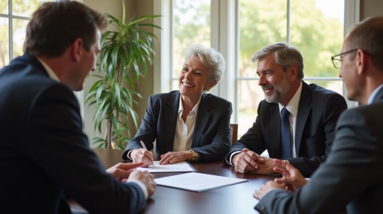 The dedicated trusts staff at The Law Firm of Steven F Bliss Esq focused on Riverside County trust matters meets with clients to manage the trust administration process to sign vital paperwork discussing How do I fund a trust with multiple real estate assets