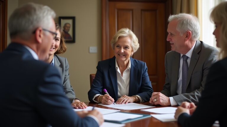 The dedicated trusts staff at The Law Firm of Steven F Bliss Esq focused on Riverside County trust matters meets with clients to manage the trust administration process to sign vital paperwork discussing How does a generation skipping trust handle international considerations