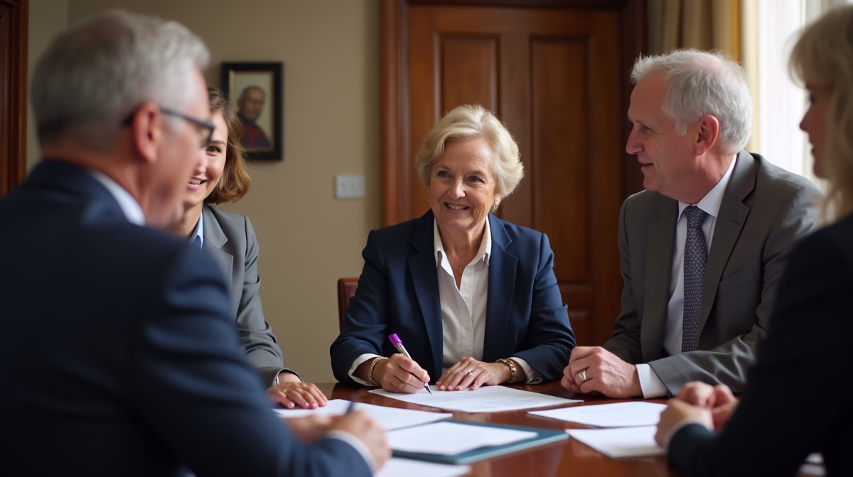 The dedicated trusts staff at The Law Firm of Steven F Bliss Esq focused on Riverside County trust matters meets with clients to manage the trust administration process to sign vital paperwork discussing How does a generation skipping trust handle international considerations