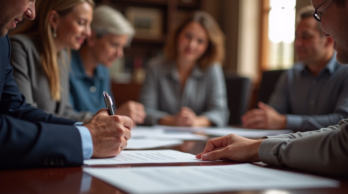 The dedicated trusts staff at The Law Firm of Steven F Bliss Esq focused on Riverside County trust matters meets with clients to manage the trust administration process to sign vital paperwork discussing How does an irrevocable trust handle assets with complex ownership structures