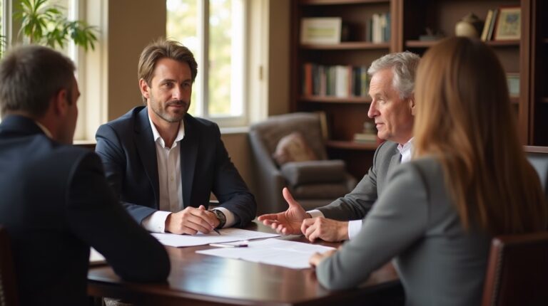The dedicated trusts staff at The Law Firm of Steven F Bliss Esq focused on Riverside County trust matters meets with clients to manage the trust administration process to sign vital paperwork discussing How does assigning Temecula business interests protect a legacy