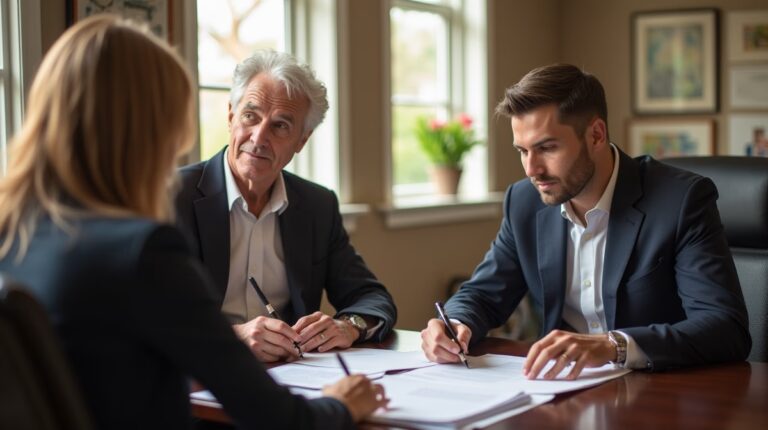 The dedicated trusts staff at The Law Firm of Steven F Bliss Esq focused on Riverside County trust matters meets with clients to manage the trust administration process to sign vital paperwork discussing How to Handle an Incarcerated Beneficiary
