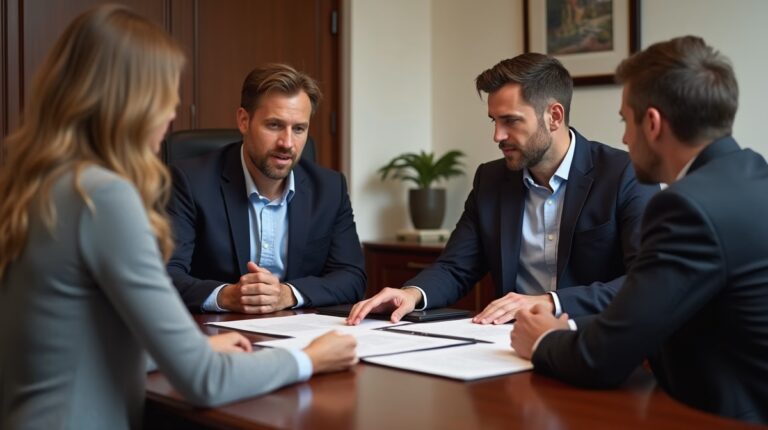 The probate staff working under Managing Partner Steven Farley Bliss focused on Riverside County probate matters is shown meeting with clients in our Southern California office addressing critical legal details discussing How to Notice an AKA Name