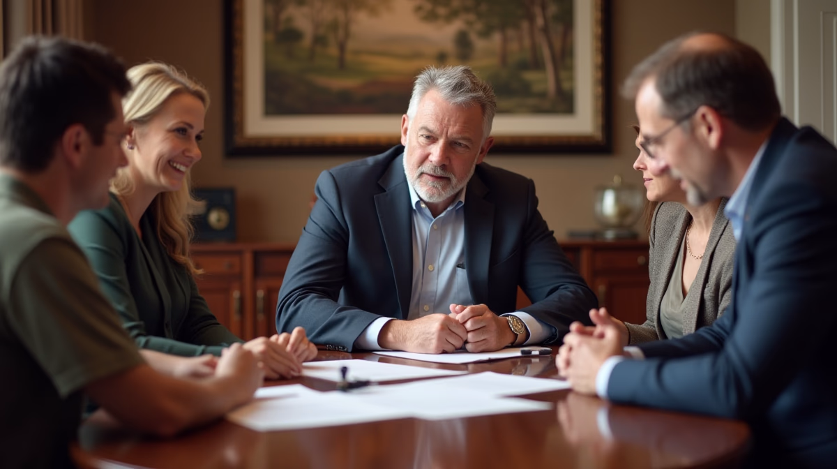 The probate staff working under Managing Partner Steven Farley Bliss focused on Riverside County probate matters is shown meeting with clients in our Southern California office addressing critical legal details discussing How to Sue an Executor in California