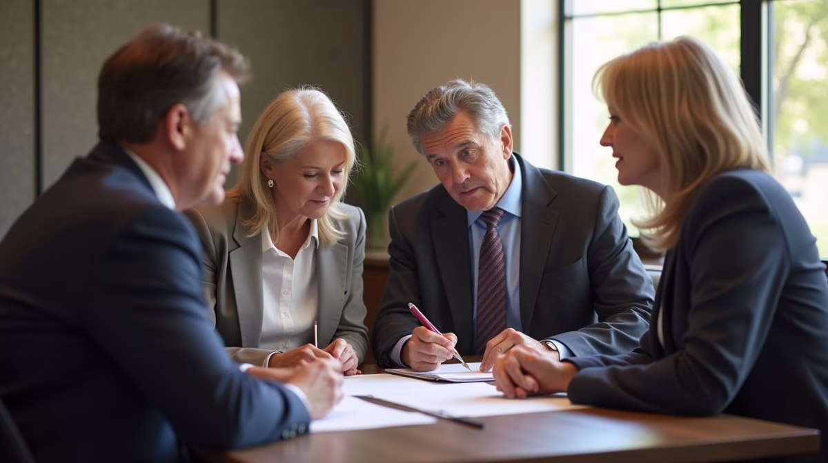 The dedicated trusts staff at The Law Firm of Steven F Bliss Esq focused on Riverside County trust matters meets with clients to manage the trust administration process to sign vital paperwork discussing Impact on PostDeath Government Benefits