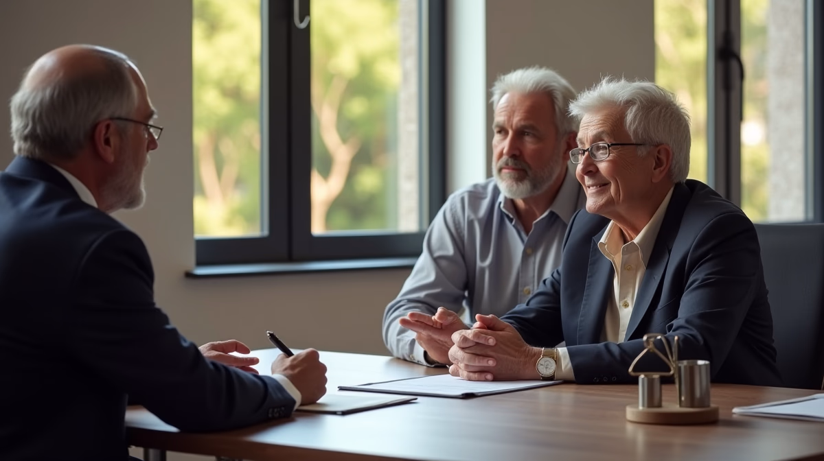 The probate staff working under Managing Partner Steven Farley Bliss focused on Riverside County probate matters is shown meeting with clients in our Southern California office addressing critical legal details discussing Managing Multiple Estate Bank Accounts