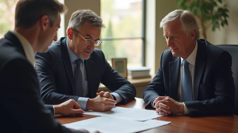 The dedicated trusts staff at The Law Firm of Steven F Bliss Esq focused on Riverside County trust matters meets with clients to manage the trust administration process to sign vital paperwork discussing Managing Temecula Real Estate in Trust