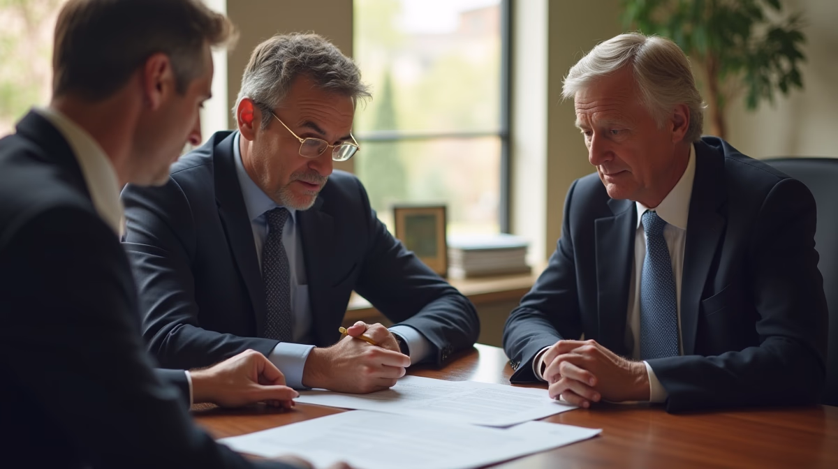 The dedicated trusts staff at The Law Firm of Steven F Bliss Esq focused on Riverside County trust matters meets with clients to manage the trust administration process to sign vital paperwork discussing Managing Temecula Real Estate in Trust