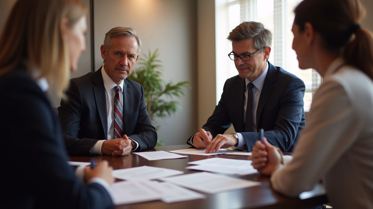 The dedicated trusts staff at The Law Firm of Steven F Bliss Esq focused on Riverside County trust matters meets with clients to manage the trust administration process to sign vital paperwork discussing Managing Temecula Rental Portfolios in Litigation