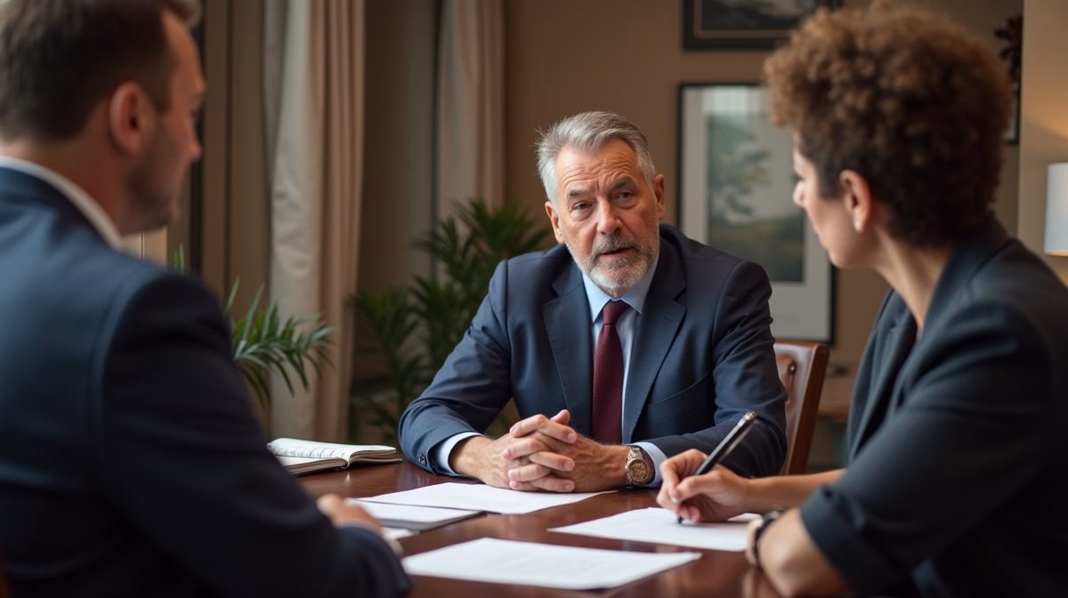 The probate staff working under Managing Partner Steven Farley Bliss focused on Riverside County probate matters is shown meeting with clients in our Southern California office addressing critical legal details discussing Missing the 12Month Closing Deadline