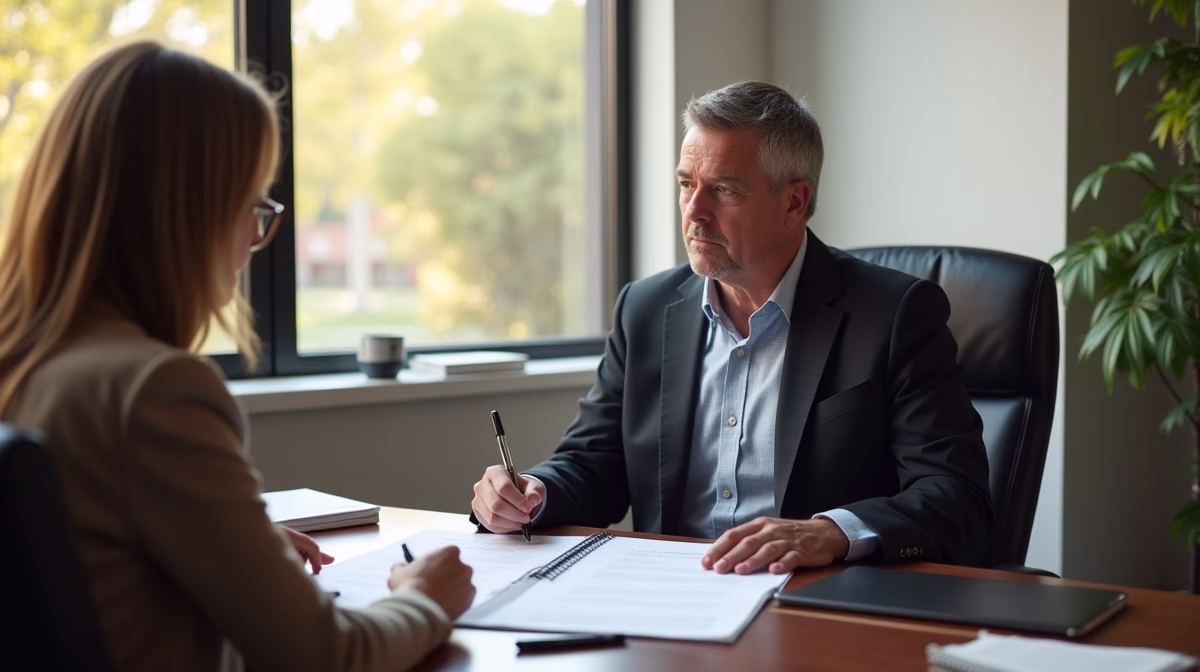 The probate staff working under Managing Partner Steven Farley Bliss focused on Riverside County probate matters is shown meeting with clients in our Southern California office addressing critical legal details discussing Must I Attend the Probate Hearing in Person