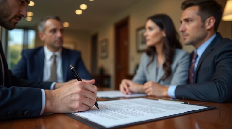 The probate staff working under Managing Partner Steven Farley Bliss focused on Riverside County probate matters is shown meeting with clients in our Southern California office addressing critical legal details discussing Must I Find All Heirs Before Filing