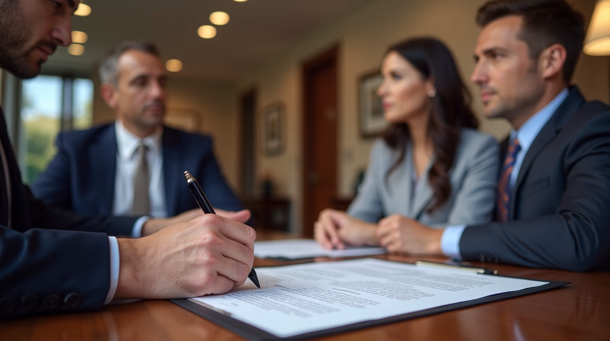 The probate staff working under Managing Partner Steven Farley Bliss focused on Riverside County probate matters is shown meeting with clients in our Southern California office addressing critical legal details discussing Must I Find All Heirs Before Filing