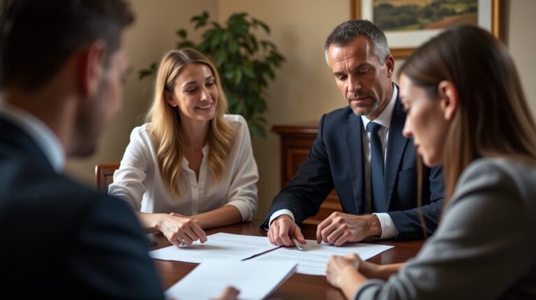 The probate staff working under Managing Partner Steven Farley Bliss focused on Riverside County probate matters is shown meeting with clients in our Southern California office addressing critical legal details discussing Must I List All Grandchildren