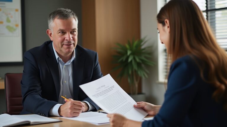 The probate staff working under Managing Partner Steven Farley Bliss focused on Riverside County probate matters is shown meeting with clients in our Southern California office addressing critical legal details discussing Notice of Hearing on Final Distribution