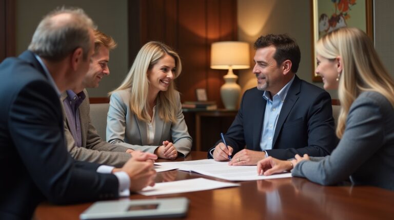 The probate staff working under Managing Partner Steven Farley Bliss focused on Riverside County probate matters is shown meeting with clients in our Southern California office addressing critical legal details discussing Notice to Creditors for Temecula Estates