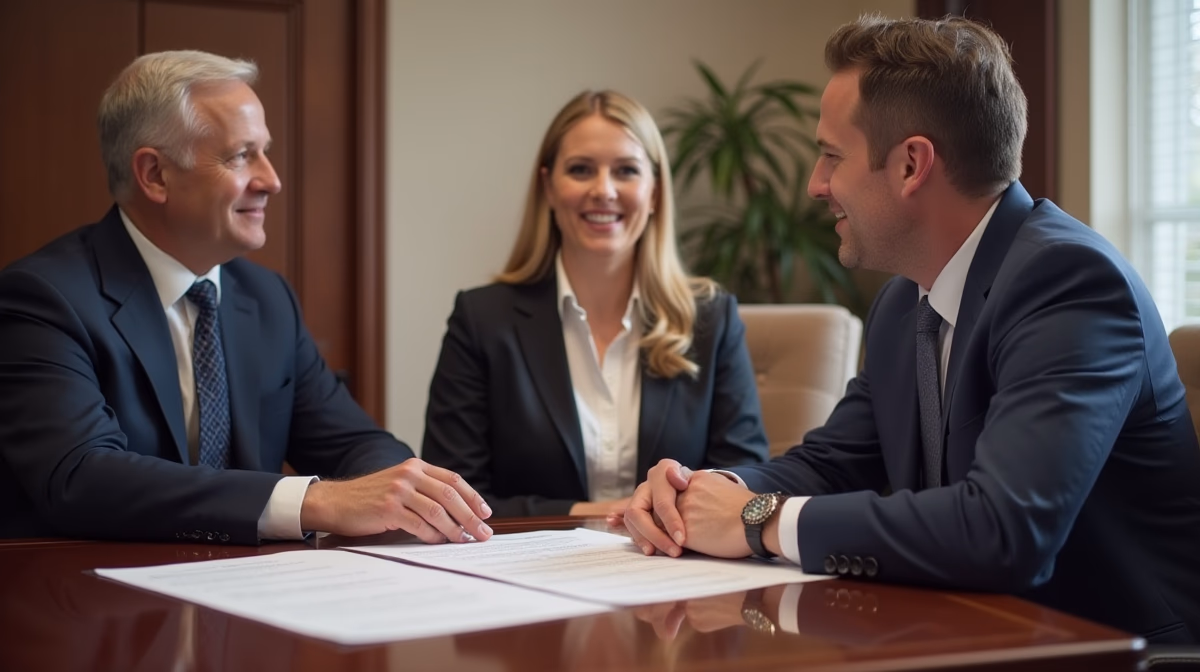The probate staff working under Managing Partner Steven Farley Bliss focused on Riverside County probate matters is shown meeting with clients in our Southern California office addressing critical legal details discussing Notifying MediCal of a Death