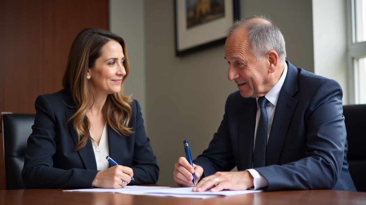 The probate staff working under Managing Partner Steven Farley Bliss focused on Riverside County probate matters is shown meeting with clients in our Southern California office addressing critical legal details discussing Notifying the Dept of Health Care Services