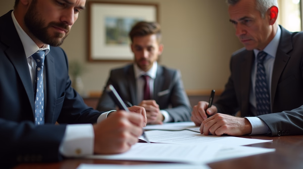 The probate staff working under Managing Partner Steven Farley Bliss focused on Riverside County probate matters is shown meeting with clients in our Southern California office addressing critical legal details discussing Paying the Mortgage on a Temecula Property