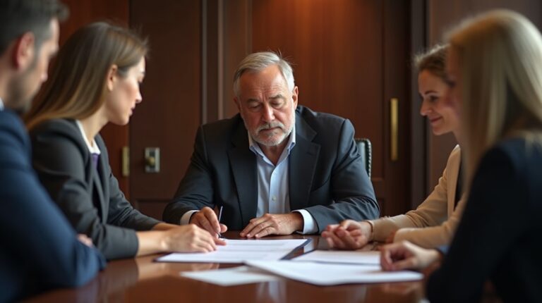 The probate staff working under Managing Partner Steven Farley Bliss focused on Riverside County probate matters is shown meeting with clients in our Southern California office addressing critical legal details discussing Petition for Preliminary Distribution