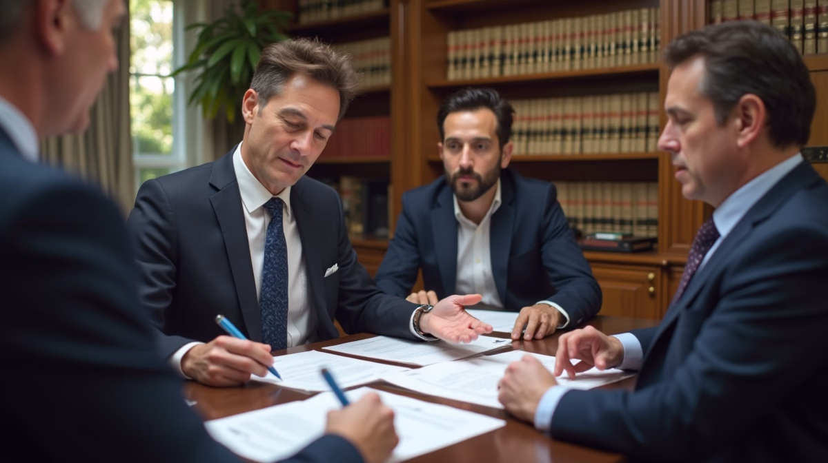 The probate staff working under Managing Partner Steven Farley Bliss focused on Riverside County probate matters is shown meeting with clients in our Southern California office addressing critical legal details discussing Probating a Will Made in Another Country