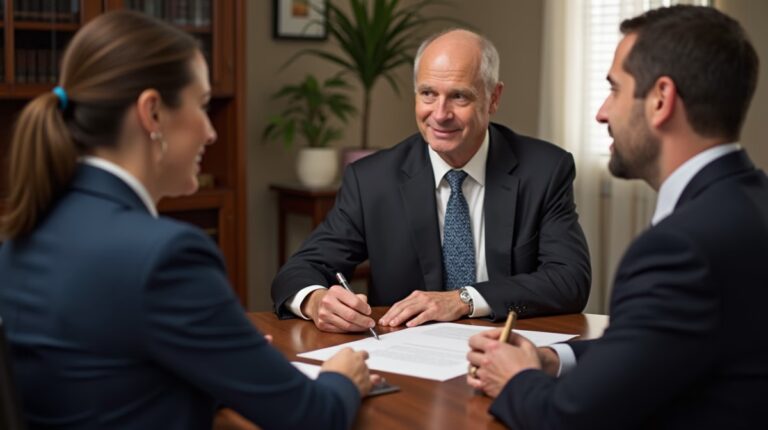 The dedicated trusts staff at The Law Firm of Steven F Bliss Esq focused on Riverside County trust matters meets with clients to manage the trust administration process to sign vital paperwork discussing Protecting Assets from Beneficiary Divorce