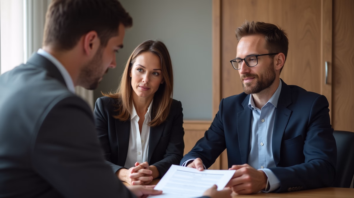 The dedicated trusts staff at The Law Firm of Steven F Bliss Esq focused on Riverside County trust matters meets with clients to manage the trust administration process to sign vital paperwork discussing Protecting Assets from Divorce Settlements