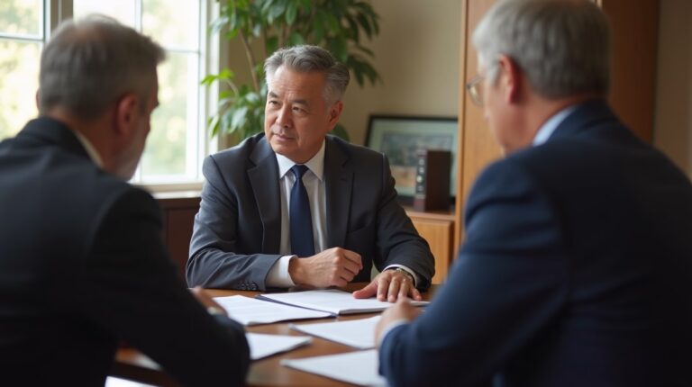 The probate staff working under Managing Partner Steven Farley Bliss focused on Riverside County probate matters is shown meeting with clients in our Southern California office addressing critical legal details discussing Proving a Fake Signature on a Will