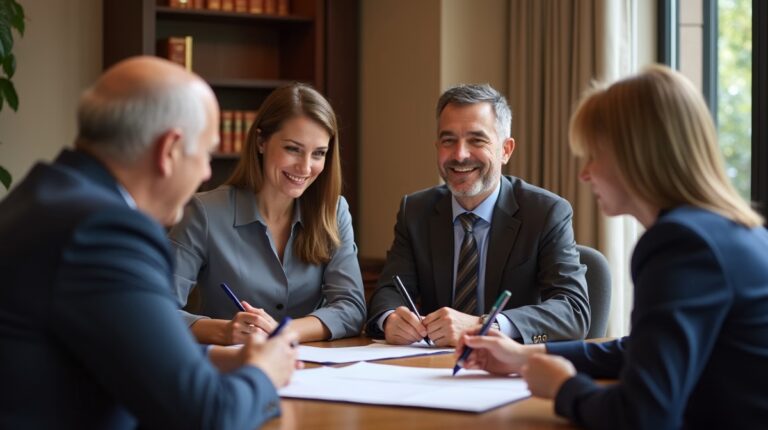 The probate staff working under Managing Partner Steven Farley Bliss focused on Riverside County probate matters is shown meeting with clients in our Southern California office addressing critical legal details discussing Publishing Notice to Administer Estate