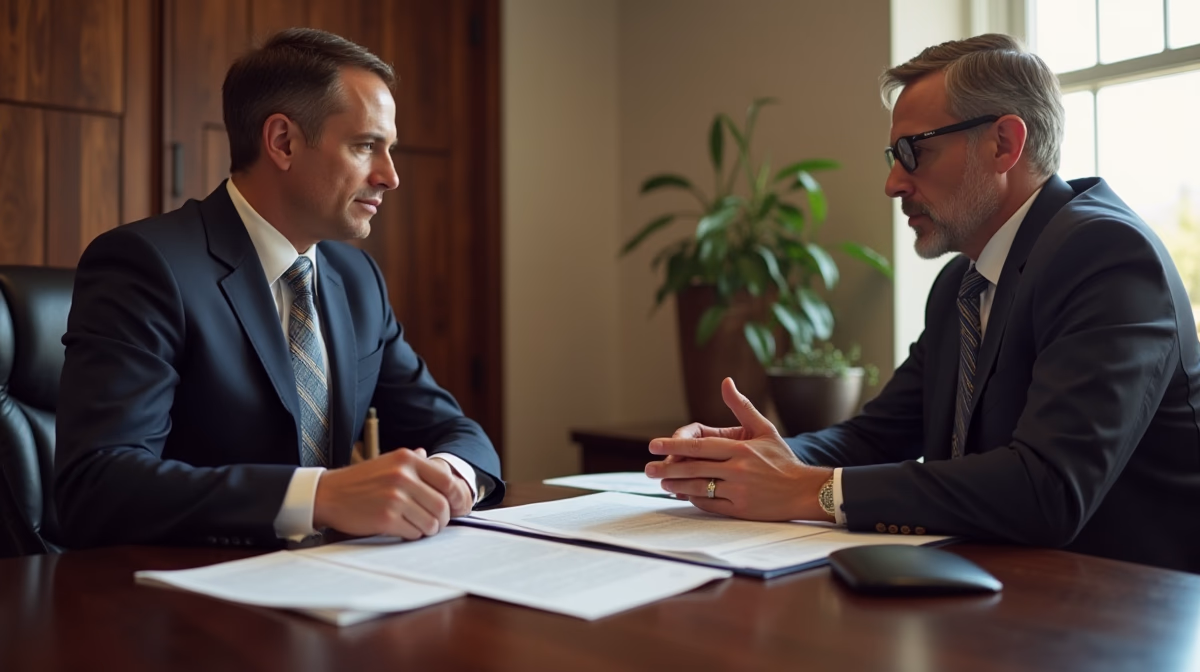 The probate staff working under Managing Partner Steven Farley Bliss focused on Riverside County probate matters is shown meeting with clients in our Southern California office addressing critical legal details discussing Reasonable Time for Trust Distribution