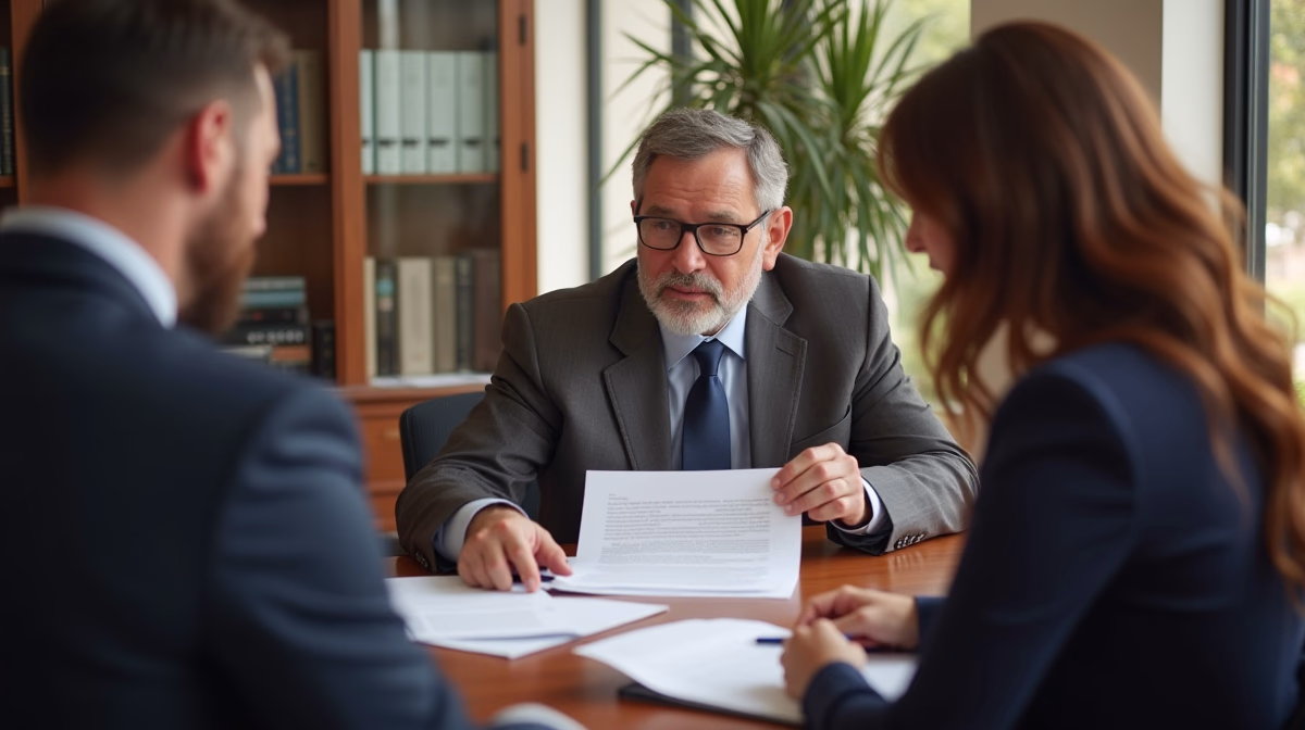 The probate staff working under Managing Partner Steven Farley Bliss focused on Riverside County probate matters is shown meeting with clients in our Southern California office addressing critical legal details discussing Reporting Sale of Temecula Real Property
