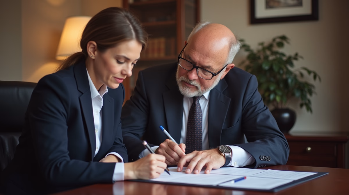 The probate staff working under Managing Partner Steven Farley Bliss focused on Riverside County probate matters is shown meeting with clients in our Southern California office addressing critical legal details discussing Requesting Extraordinary Fees at Closing