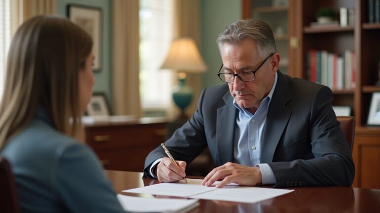 The dedicated trusts staff at The Law Firm of Steven F Bliss Esq focused on Riverside County trust matters meets with clients to manage the trust administration process to sign vital paperwork discussing Requirements for Trust Certification