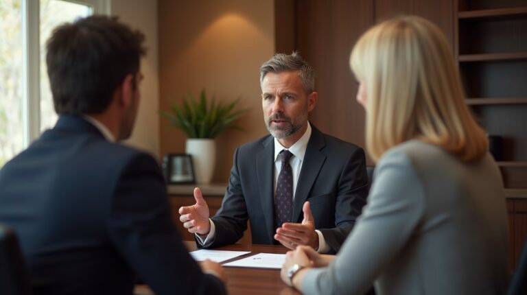 The dedicated trusts staff at The Law Firm of Steven F Bliss Esq focused on Riverside County trust matters meets with clients to manage the trust administration process to sign vital paperwork discussing Resolving Disputes Over Temecula Real Estate Value