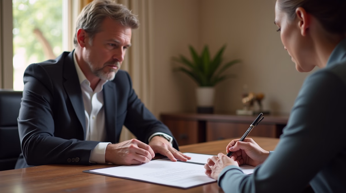 The probate staff working under Managing Partner Steven Farley Bliss focused on Riverside County probate matters is shown meeting with clients in our Southern California office addressing critical legal details discussing Retrieving the Original Will from Court