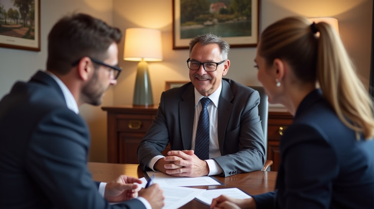 The probate staff working under Managing Partner Steven Farley Bliss focused on Riverside County probate matters is shown meeting with clients in our Southern California office addressing critical legal details discussing Right to Know Trust Asset Values
