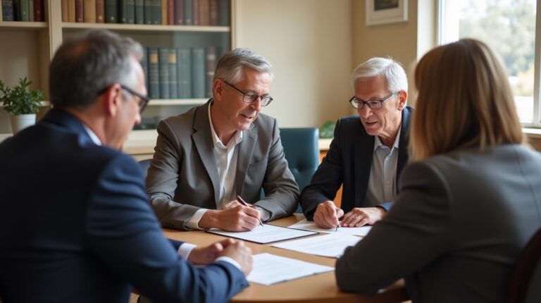 The probate staff working under Managing Partner Steven Farley Bliss focused on Riverside County probate matters is shown meeting with clients in our Southern California office addressing critical legal details discussing Right to Know the Value of All Assets