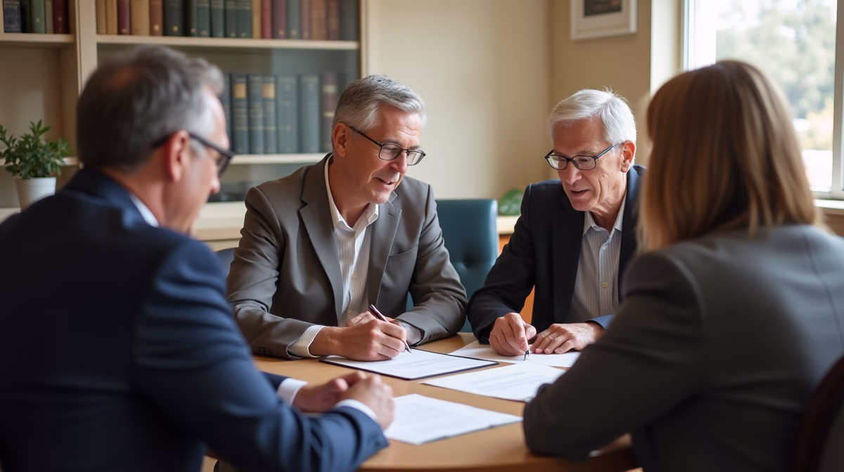 The probate staff working under Managing Partner Steven Farley Bliss focused on Riverside County probate matters is shown meeting with clients in our Southern California office addressing critical legal details discussing Right to Know the Value of All Assets