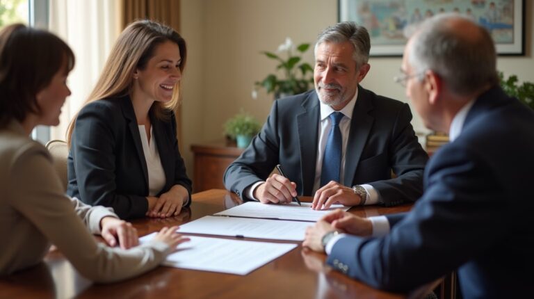 The probate staff working under Managing Partner Steven Farley Bliss focused on Riverside County probate matters is shown meeting with clients in our Southern California office addressing critical legal details discussing Right to a Trust Accounting