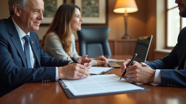 The probate staff working under Managing Partner Steven Farley Bliss focused on Riverside County probate matters is shown meeting with clients in our Southern California office addressing critical legal details discussing Risks of Distributing Assets Too Early