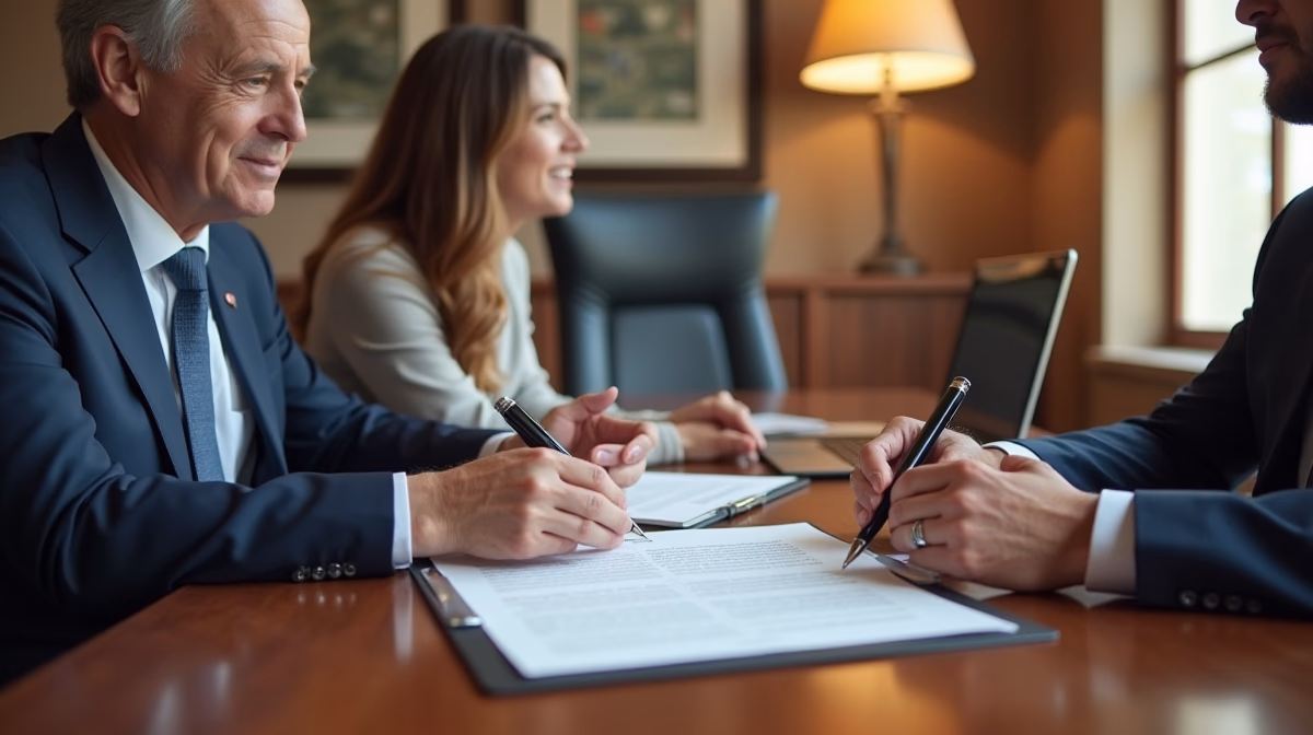 The probate staff working under Managing Partner Steven Farley Bliss focused on Riverside County probate matters is shown meeting with clients in our Southern California office addressing critical legal details discussing Risks of Distributing Assets Too Early
