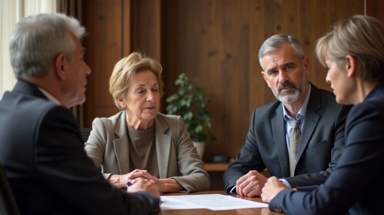 The probate staff working under Managing Partner Steven Farley Bliss focused on Riverside County probate matters is shown meeting with clients in our Southern California office addressing critical legal details discussing Scheduling a Hearing for a Temecula Estate