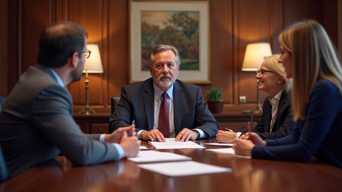The probate staff working with Managing Partner Steven Farley Bliss helping Riverside County families from our San Diego office consults with appointed administrators in our San Diego office handling critical legal details discussing Severing Ties with an Old State to Move to California