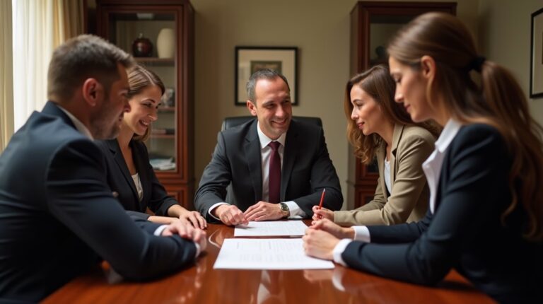 The probate staff working under Managing Partner Steven Farley Bliss focused on Riverside County probate matters is shown meeting with clients in our Southern California office addressing critical legal details discussing Spousal Petitions for Domestic Partners